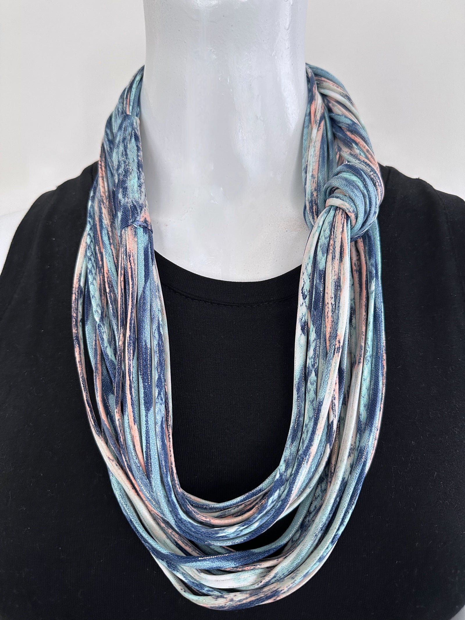 Living Coral' infinity Scarf or Statement Necklace for Women - Necknots